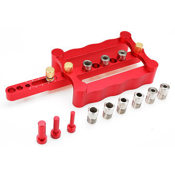 Drillpro Self Centering Dowelling Jig Metric Dowel 6/8/10mm Punch Locator Drilling Tools for Woodworking