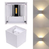 12W Up/Down Wall Lamp Sconces Light Warm White/White Waterproof for Home Bedroom AC85-265V