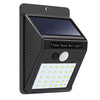 Solar Power 30 LED PIR Motion Sensor Wall Light Waterproof Outdoor Path Yard Garden Security Lamp