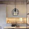 E27 O Shape Pendant Lampholder Industrial Iron Retro Ceiling Hanging Lamp Dining Room Restaurant