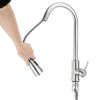 Stainless Steel Kitchen Sink Faucet Pull Out Spout Spray 360° Rotate Basin Mixer Tap G1/2